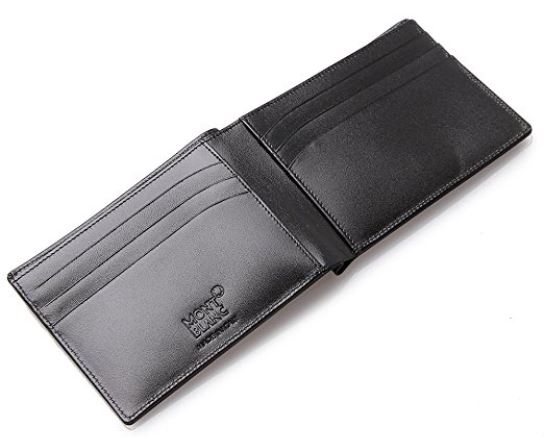 Picture showing an opened montblanc wallet