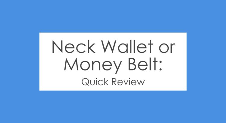 Neck wallet or money belt title image